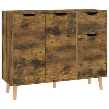vidaXL Μπουφές Καπνιστή Δρυς 90x30x72cm από Επεξεργασμένο Ξύλο 1 τεμ.