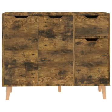 vidaXL Μπουφές Καπνιστή Δρυς 90x30x72cm από Επεξεργασμένο Ξύλο 1 τεμ.