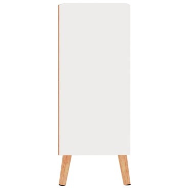 vidaXL Μπουφές Γυαλιστερό Λευκό 60x30x72cm από Επεξεργασμένο Ξύλο 1 τεμ.