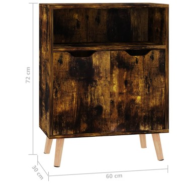 vidaXL Μπουφές Καπνιστή Δρυς 60x30x72cm από Επεξεργασμένο Ξύλο 1 τεμ.