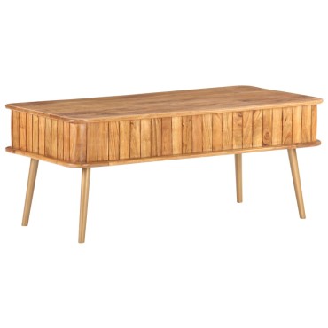 vidaXL Τραπεζάκι Σαλονιού 100x50x40cm από Μασίφ Ξύλο Ακακίας 1 τεμ.