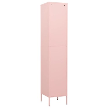 vidaXL Φοριαμός Ροζ 35x46x180cm από Ατσάλι 1 τεμ.