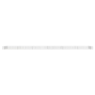 vidaXL Συρματοκιβώτιο-Γλάστρα Υπερυψωμένη 600x100x20 εκ. Γαλβ. Χάλυβας