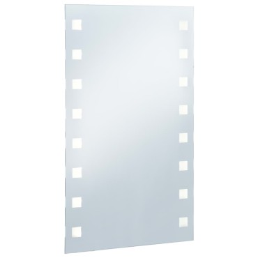 vidaXL Καθρέφτης Μπάνιου Τοίχου με LED 60 x 100 εκ.