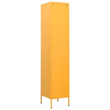 vidaXL Φοριαμός Μουσταρδί 35x46x180cm από Ατσάλι 1 τεμ.