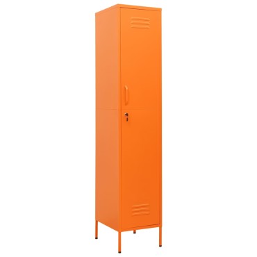 vidaXL Φοριαμός Πορτοκαλί 35x46x180cm από Ατσάλι 1 τεμ.