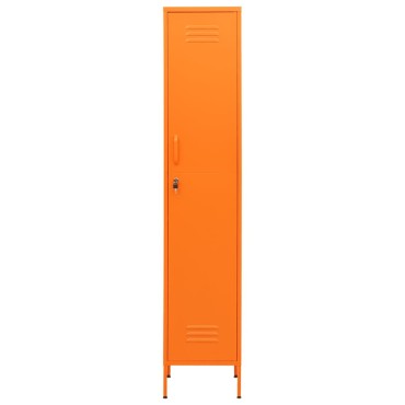 vidaXL Φοριαμός Πορτοκαλί 35x46x180cm από Ατσάλι 1 τεμ.