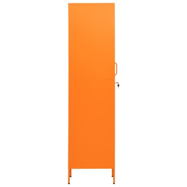 vidaXL Φοριαμός Πορτοκαλί 35x46x180cm από Ατσάλι 1 τεμ.