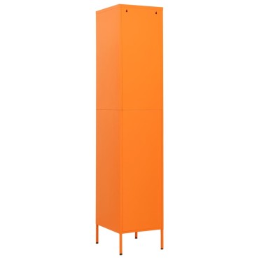 vidaXL Φοριαμός Πορτοκαλί 35x46x180cm από Ατσάλι 1 τεμ.