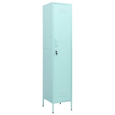 vidaXL Φοριαμός Χρώμα Μέντα 35x46x180cm από Ατσάλι 1 τεμ.