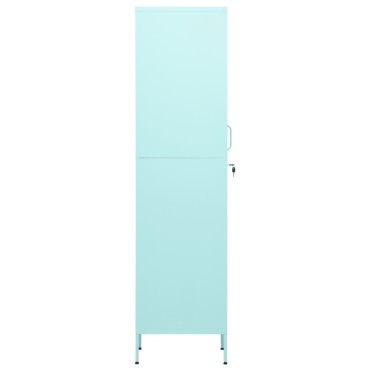 vidaXL Φοριαμός Χρώμα Μέντα 35x46x180cm από Ατσάλι 1 τεμ.