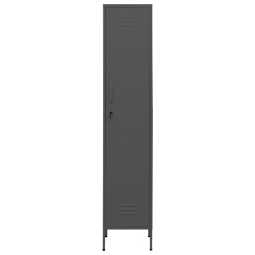 vidaXL Φοριαμός Ανθρακί 35x46x180cm από Ατσάλι 1 τεμ.