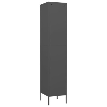 vidaXL Φοριαμός Ανθρακί 35x46x180cm από Ατσάλι 1 τεμ.