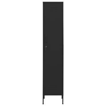 vidaXL Φοριαμός Μαύρος 35x46x180cm από Ατσάλι 1 τεμ.