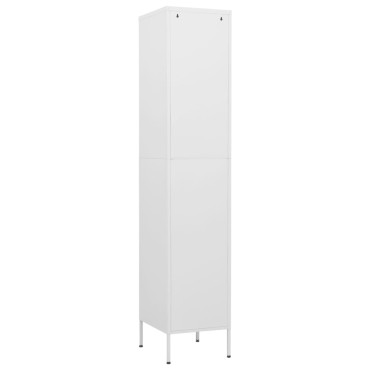 vidaXL Φοριαμός Λευκός 35x46x180cm από Ατσάλι 1 τεμ.