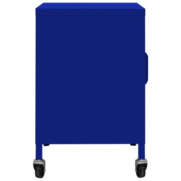vidaXL Ντουλάπι Αποθήκευσης Ναυτικό Μπλε 60x35x56cm από Ατσάλι 1 τεμ.