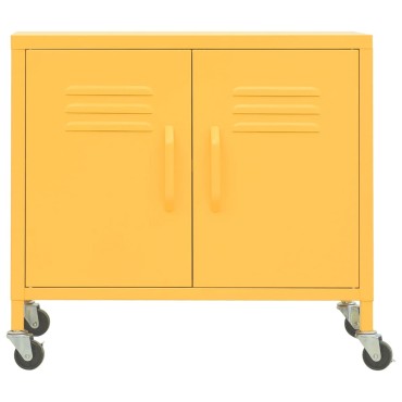vidaXL Ντουλάπι Αποθήκευσης Μουσταρδί 60x35x56cm από Ατσάλι 1 τεμ.