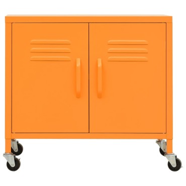 vidaXL Ντουλάπι Αποθήκευσης Πορτοκαλί 60x35x56cm από Ατσάλι 1 τεμ.