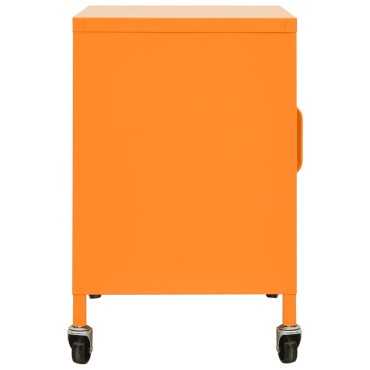 vidaXL Ντουλάπι Αποθήκευσης Πορτοκαλί 60x35x56cm από Ατσάλι 1 τεμ.