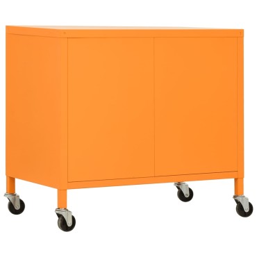 vidaXL Ντουλάπι Αποθήκευσης Πορτοκαλί 60x35x56cm από Ατσάλι 1 τεμ.