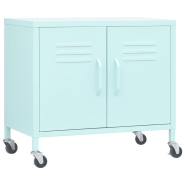 vidaXL Ντουλάπι Αποθήκευσης Χρώμα Μέντα 60x35x56cm από Ατσάλι 1 τεμ.