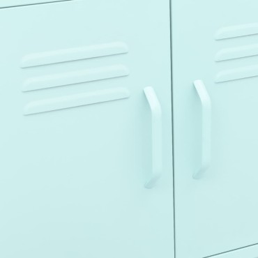 vidaXL Ντουλάπι Αποθήκευσης Χρώμα Μέντα 60x35x56cm από Ατσάλι 1 τεμ.