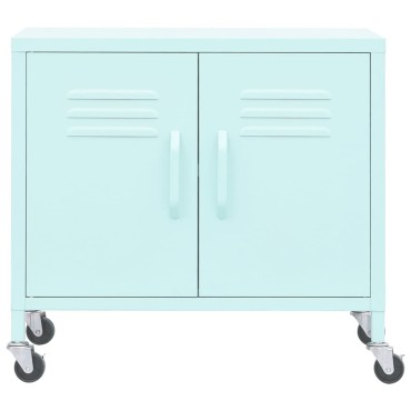 vidaXL Ντουλάπι Αποθήκευσης Χρώμα Μέντα 60x35x56cm από Ατσάλι 1 τεμ.