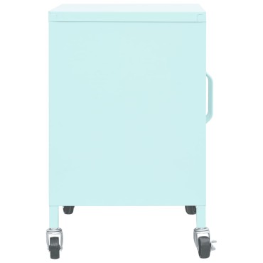 vidaXL Ντουλάπι Αποθήκευσης Χρώμα Μέντα 60x35x56cm από Ατσάλι 1 τεμ.