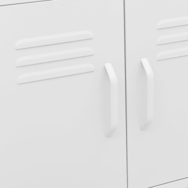 vidaXL Ντουλάπι Αποθήκευσης Λευκό 60x35x56cm από Ατσάλι 1 τεμ.
