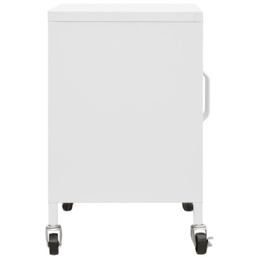 vidaXL Ντουλάπι Αποθήκευσης Λευκό 60x35x56cm από Ατσάλι 1 τεμ.