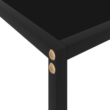 vidaXL Τραπέζι Κονσόλα Μαύρο 100x35x75cm από Ψημένο Γυαλί 1 τεμ.