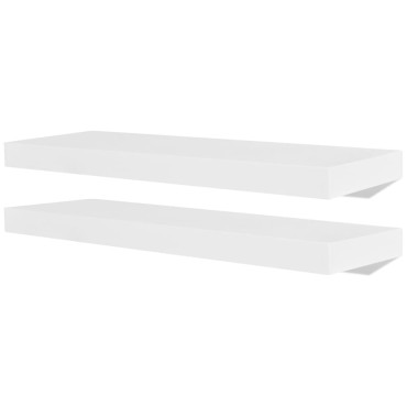 vidaXL Ράφια Τοίχου 4 τεμ. Λευκά 60x20x3,8cm