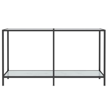 vidaXL Τραπέζι Κονσόλα Λευκό 140x35x75,5cm από Ψημένο Γυαλί 1 τεμ.