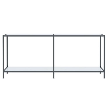 vidaXL Τραπέζι Κονσόλα Λευκό 180x35x75,5cm από Ψημένο Γυαλί 1 τεμ.