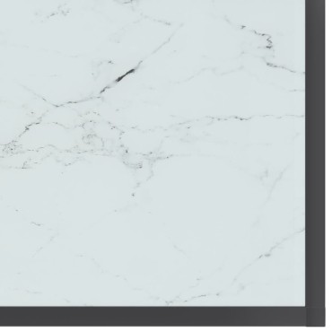 vidaXL Τραπέζι Κονσόλα Λευκό 200x35x75,5cm από Ψημένο Γυαλί 1 τεμ.