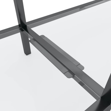 vidaXL Τραπέζι Κονσόλα Διαφανές 220x35x75,5cm από Ψημένο Γυαλί 1 τεμ.