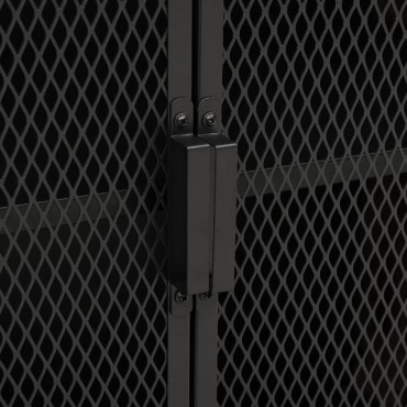 vidaXL Ντουλάπι Αποθήκευσης Γκρι 72x36x82cm Μέταλλο / MDF 1 τεμ.