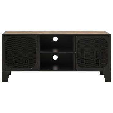 vidaXL Έπιπλο Τηλεόρασης Ρουστίκ Καφέ 105x36x47cm Μέταλλο / MDF