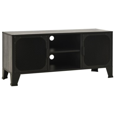 vidaXL Έπιπλο Τηλεόρασης Γκρι 105x36x47cm Μέταλλο / MDF