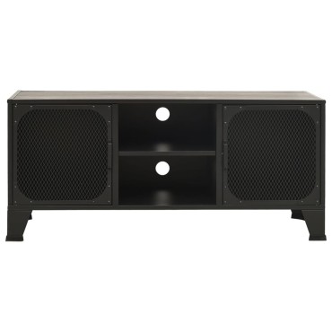 vidaXL Έπιπλο Τηλεόρασης Γκρι 105x36x47cm Μέταλλο / MDF