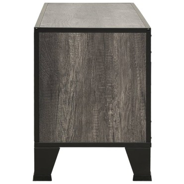 vidaXL Έπιπλο Τηλεόρασης Γκρι 105x36x47cm Μέταλλο / MDF
