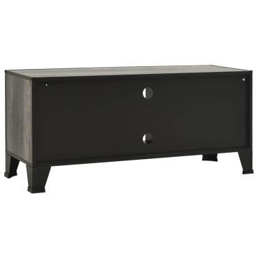 vidaXL Έπιπλο Τηλεόρασης Γκρι 105x36x47cm Μέταλλο / MDF
