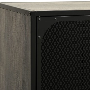 vidaXL Έπιπλο Τηλεόρασης Γκρι 105x36x47cm Μέταλλο / MDF