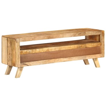 vidaXL Έπιπλο Τηλεόρασης 110x30x40cm από Μασίφ Ξύλο Μάνγκο