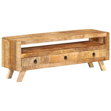 vidaXL Έπιπλο Τηλεόρασης 110x30x40cm από Μασίφ Ξύλο Μάνγκο