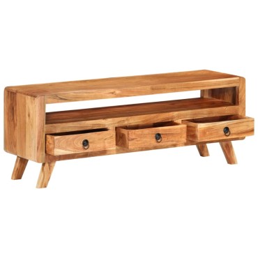 vidaXL Έπιπλο Τηλεόρασης 110x30x40cm από Μασίφ Ξύλο Ακακίας