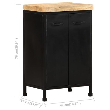 vidaXL Ντουλάπι 47x35x76cm από Ακατέργαστο Ξύλο Μάνγκο 1 τεμ.