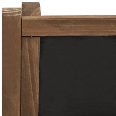 vidaXL Ραφιέρα Φυτών Τριώροφη με Πίνακα 40 x 30 x 90εκ από Μασίφ Ελάτη