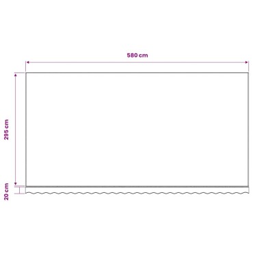 vidaXL Ανταλλακτικό Ύφασμα Τέντας Κρεμ 600x300 εκ. Πολυεστέρας