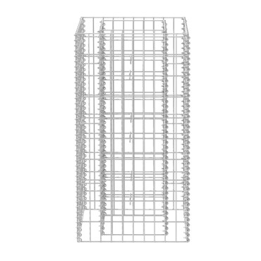 vidaXL Συρματοκιβώτιο - Γλάστρα Υπερυψωμένη 50 x 50 x 100 εκ. Ατσάλινη